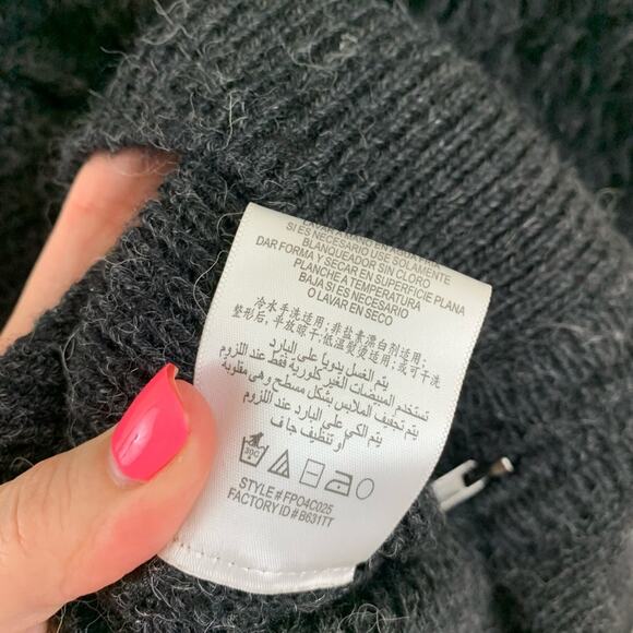 BCBGMaxazia Gray Shag Alpaca Sweater Vest - Picture 4 of 5